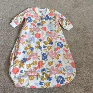 Carter’s Baby Sleep Sack Bag Size 0-3 months floral spring fleece
